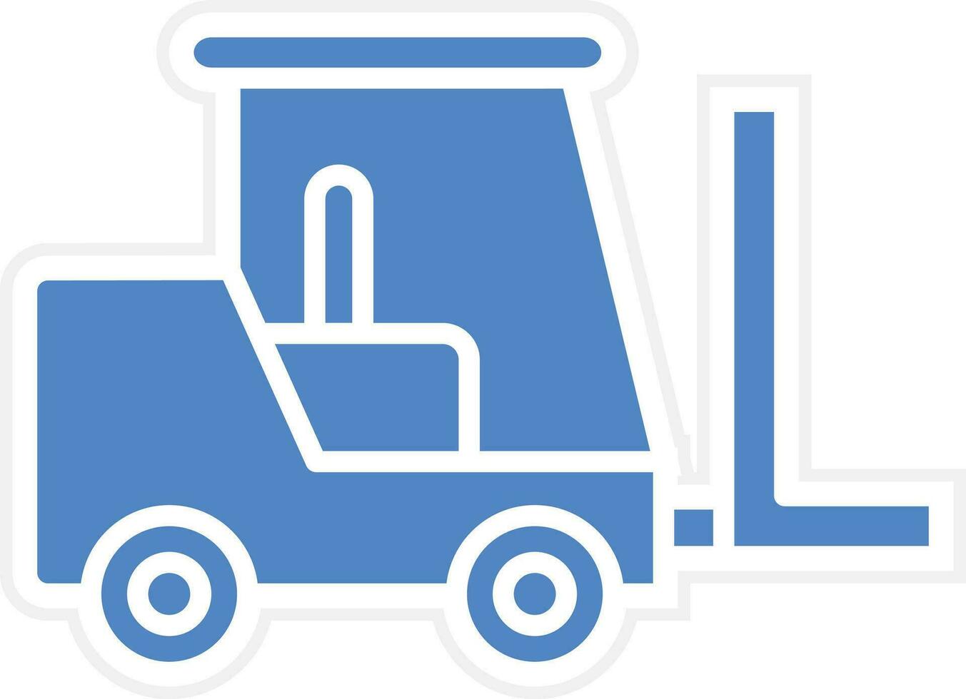 Forklift Vector Icon