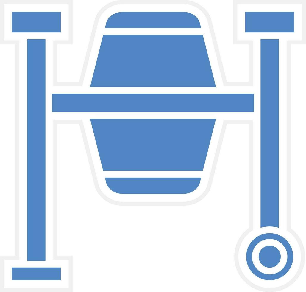 Concerete Mixer Vector Icon