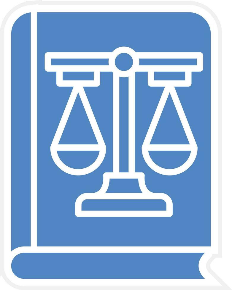 Law Book Vector Icon