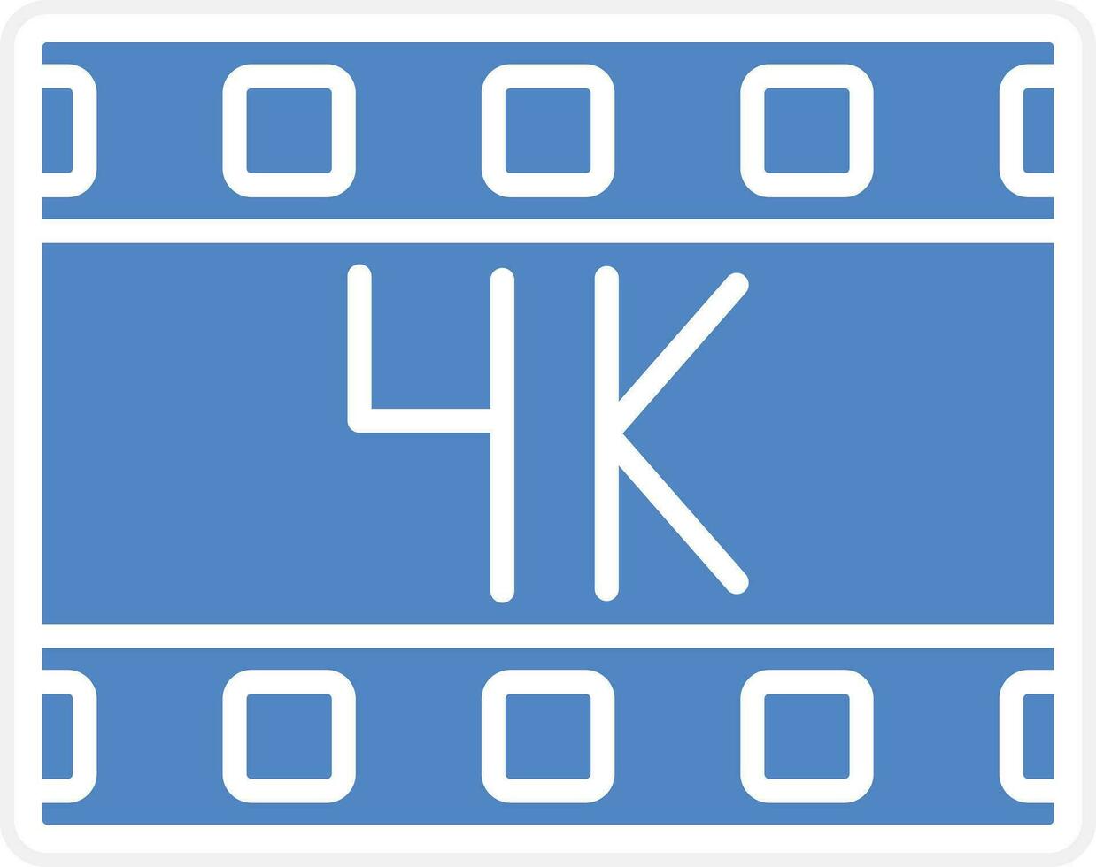 4k Film Vector Icon