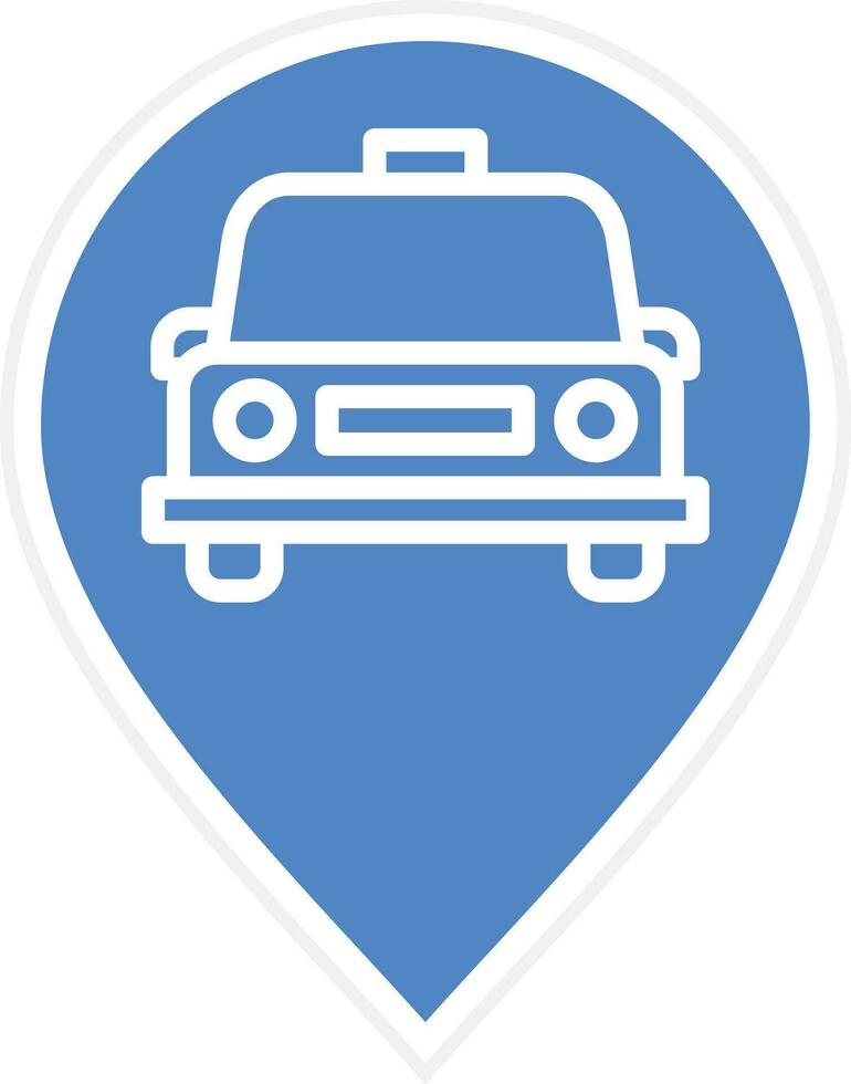 Car Location Vector Icon