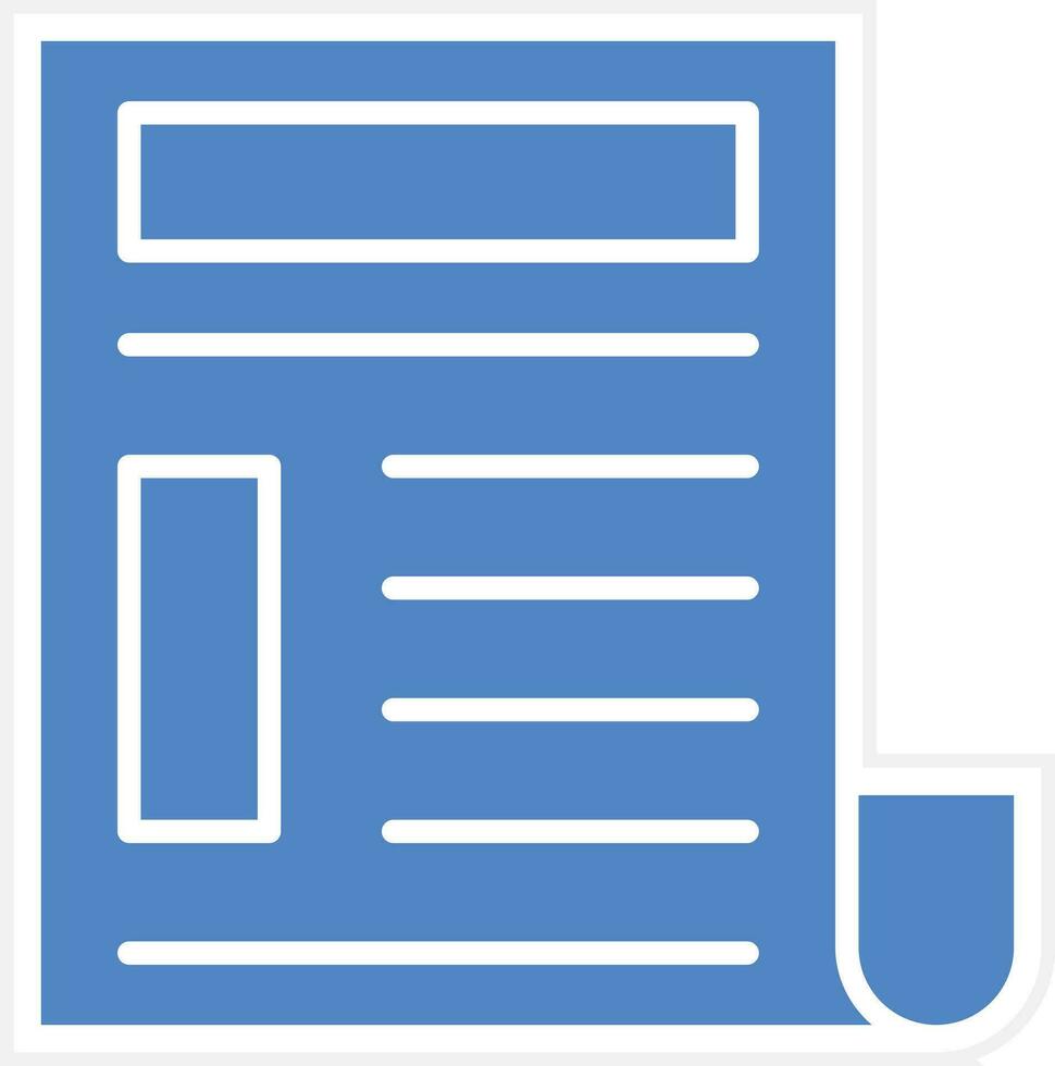 Newspaper Vector Icon