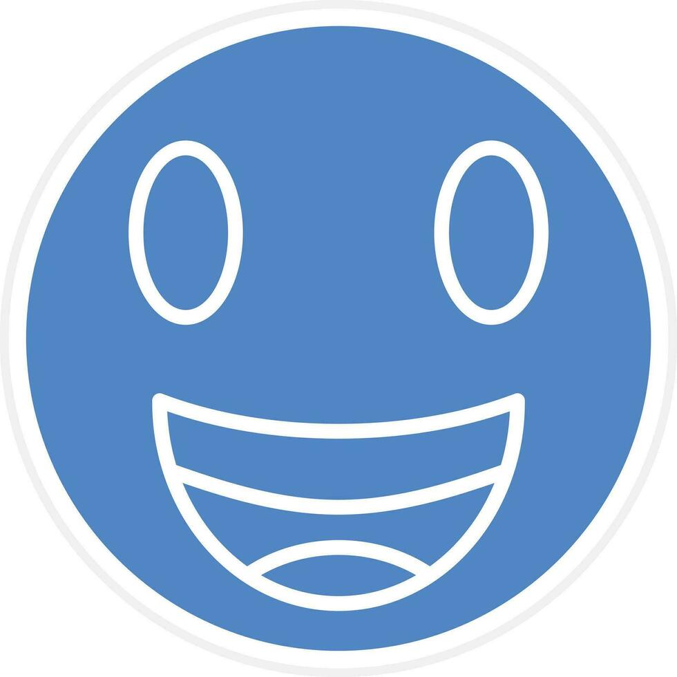 Beaming Face with Smiling Eyes Vector Icon