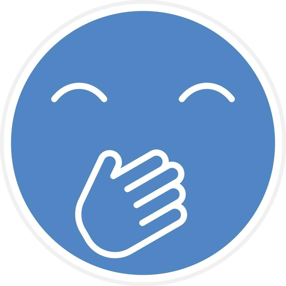 Face with Hand Over Mouth Vector Icon