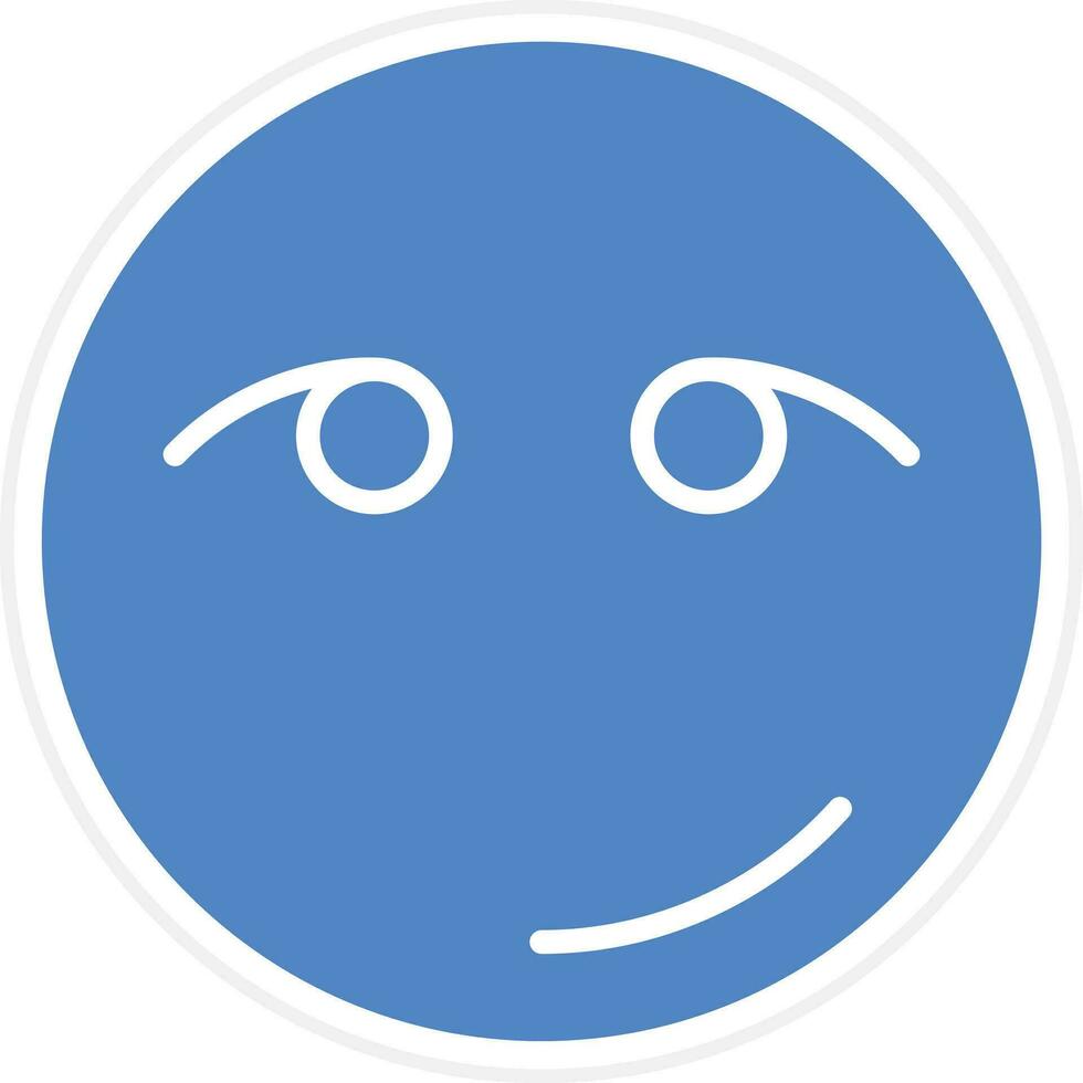 Smirking Face Vector Icon