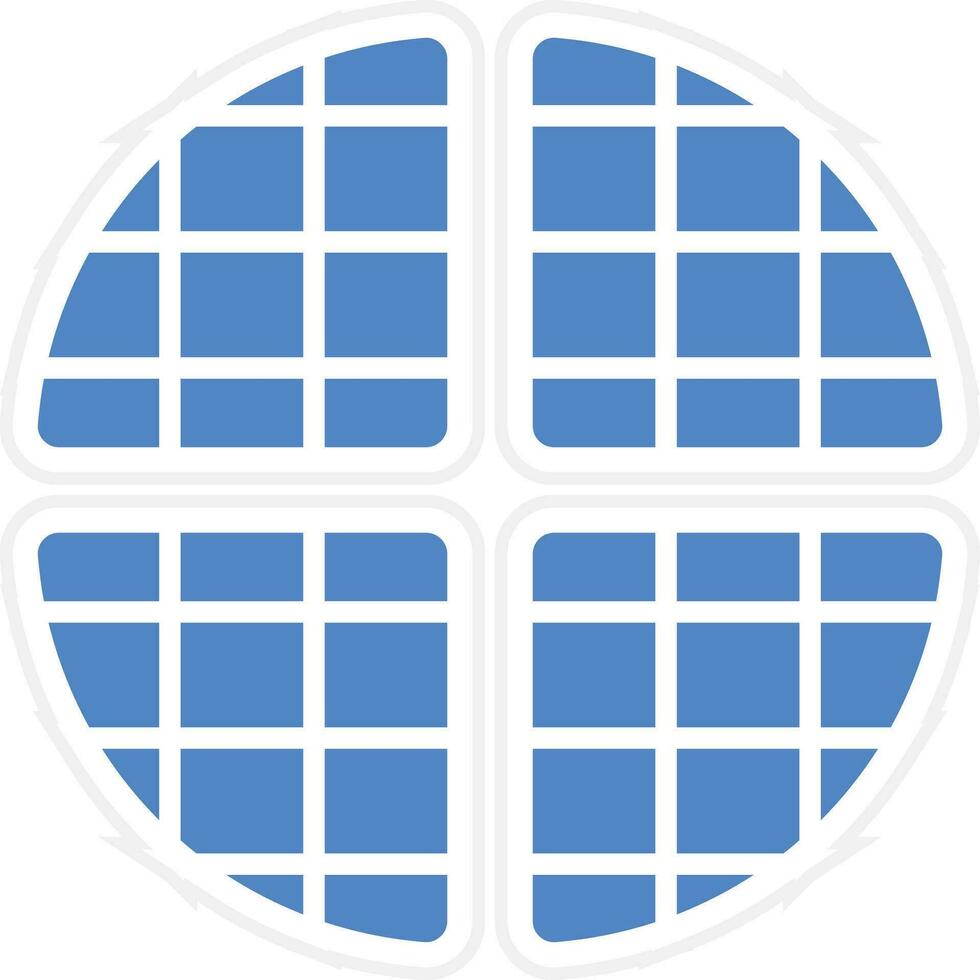 Waffle Vector Icon