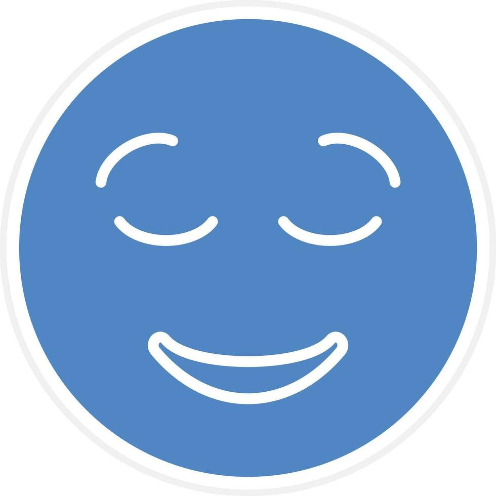 Relieved Face Vector Icon