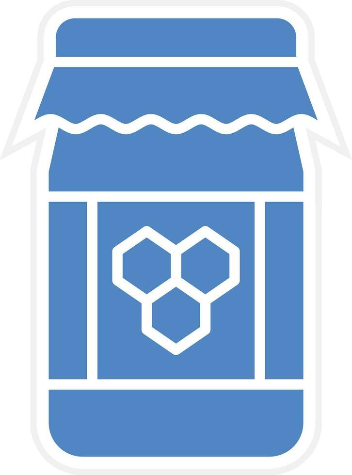 Honey Jar Vector Icon