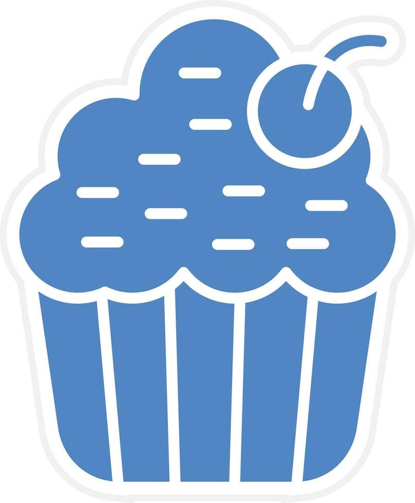 icono de vector de muffin