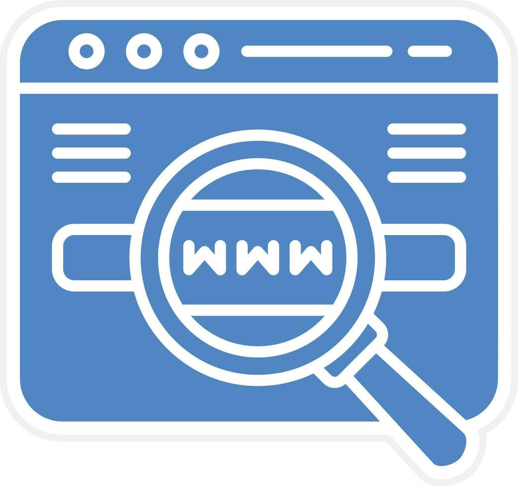 Website Search Vector Icon