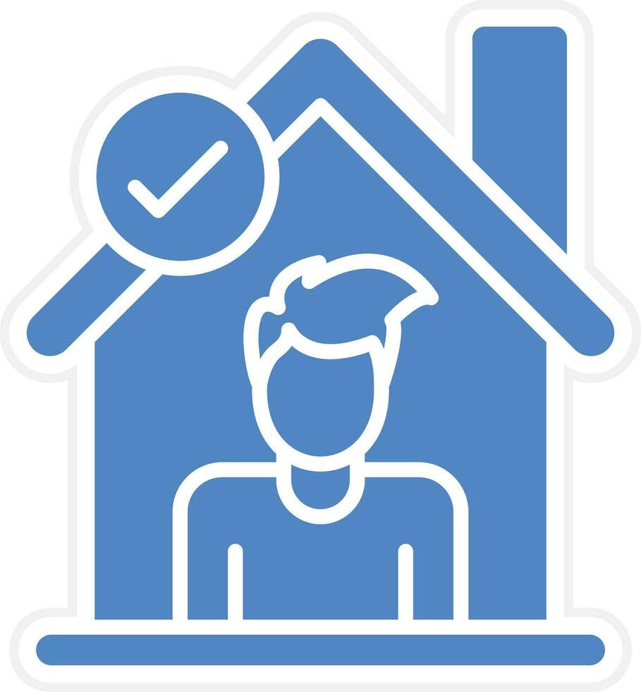 Stay Home Vector Icon