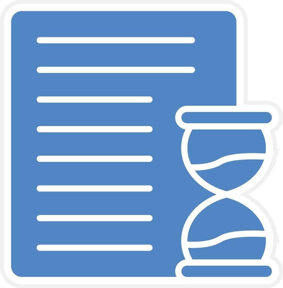 Project Deadline Vector Icon