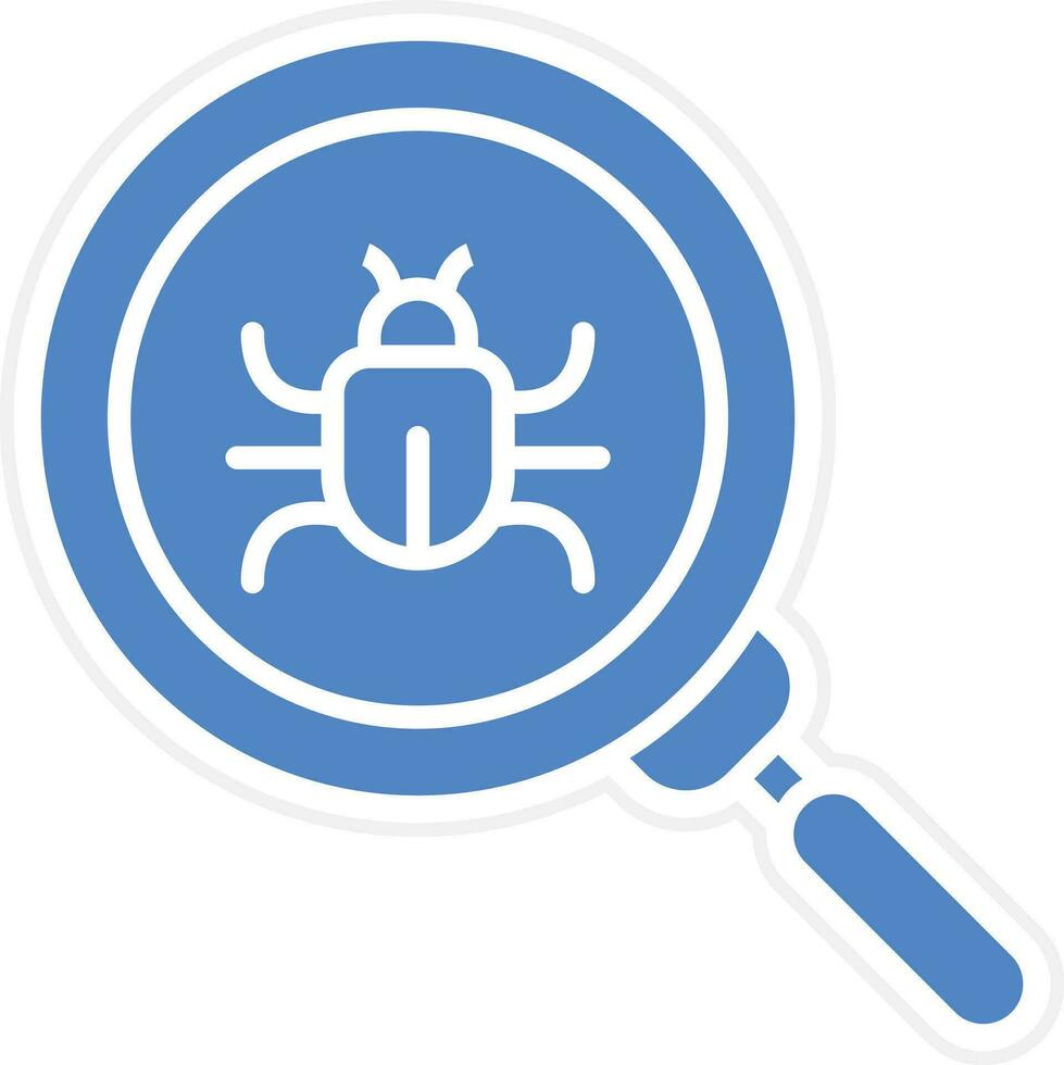Search Bug Vector Icon
