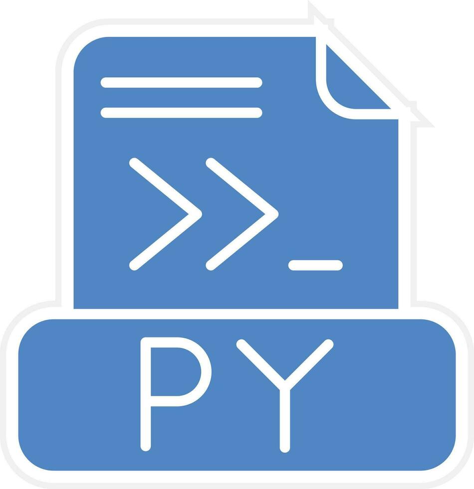 icono de vector de archivo de Python