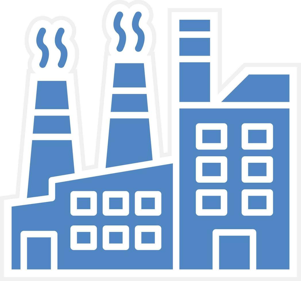 Factory Pollution Vector Icon