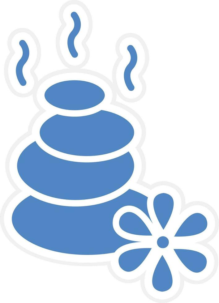 Hot Stone Vector Icon