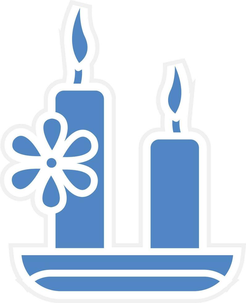 Spa Candle Vector Icon