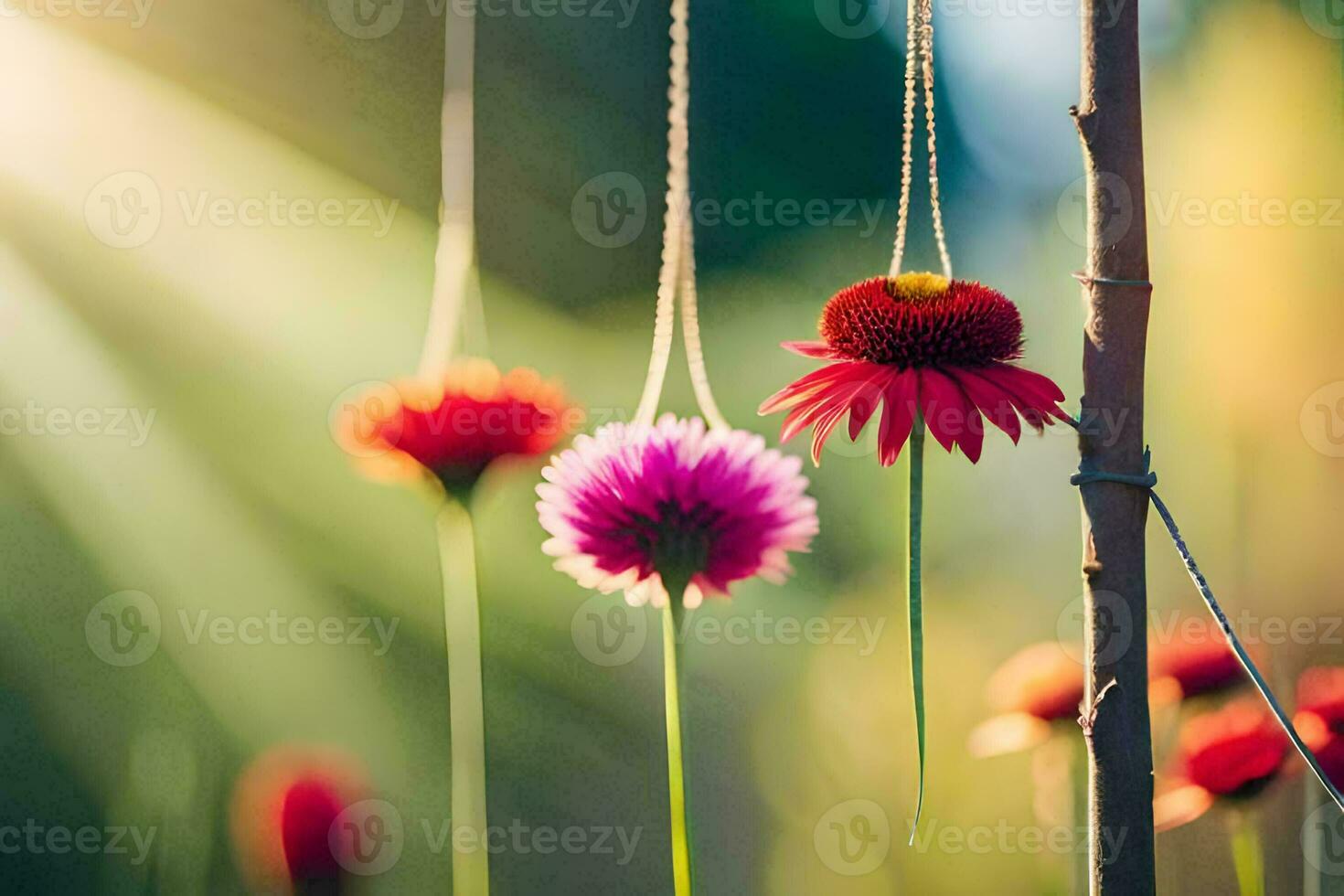 foto fondo de pantalla el sol, flores, el sol, flores, el sol, flores, el Dom. generado por ai