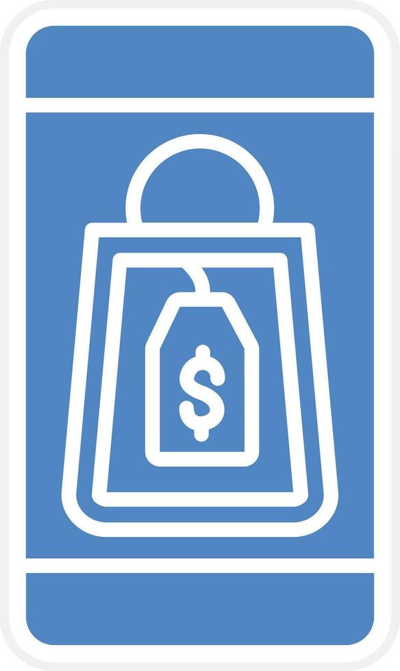 Mobile Shopping Vector Icon