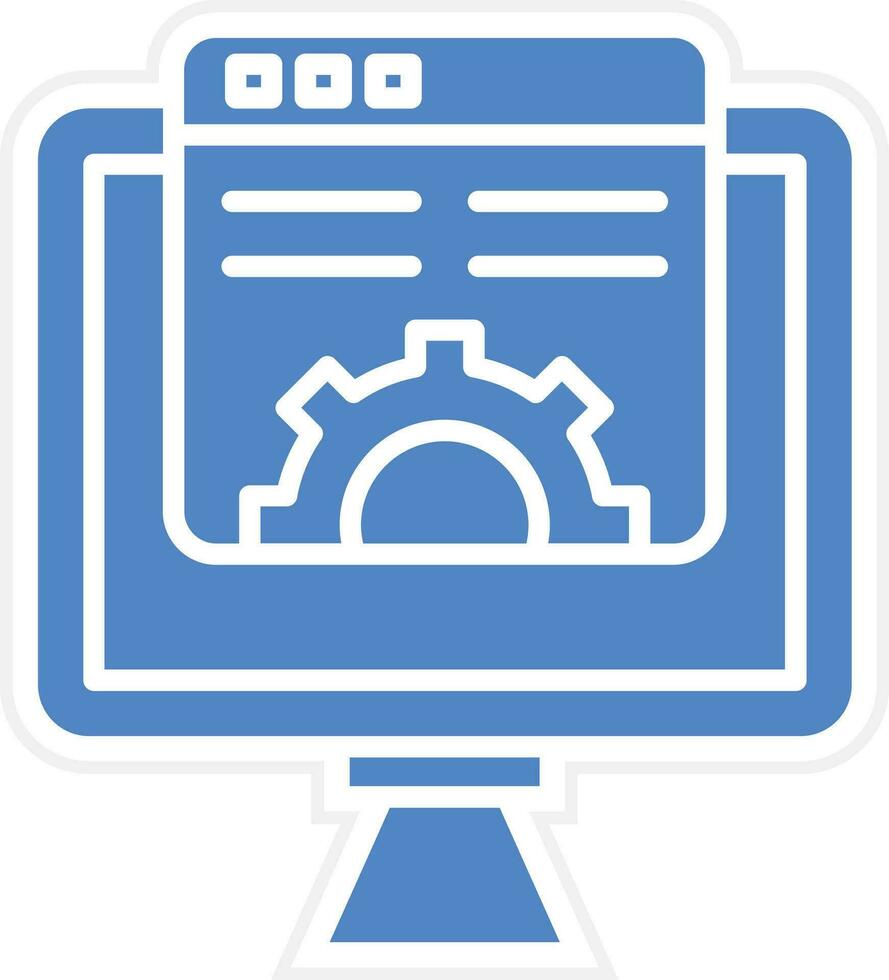 Web Settings Vector Icon