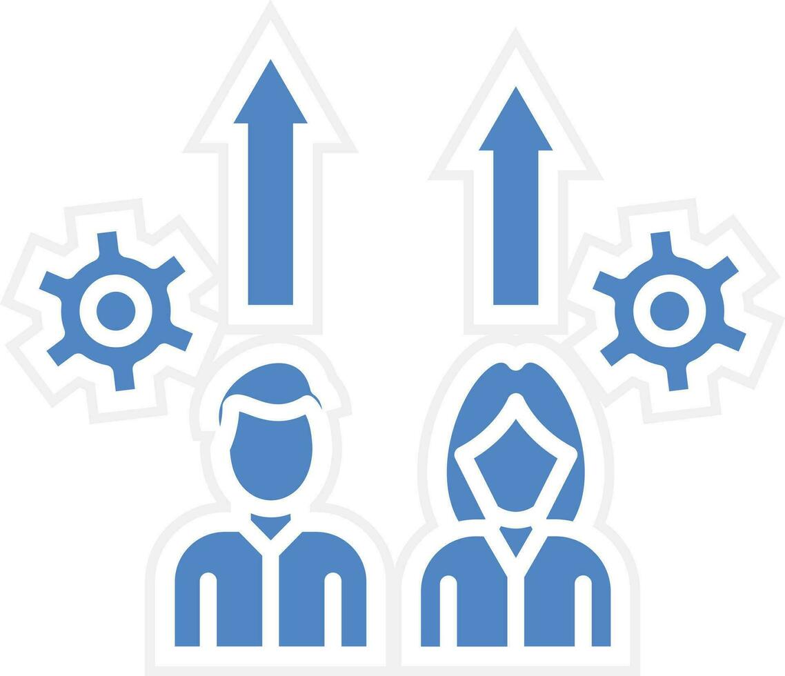 Competitive Worker Vector Icon