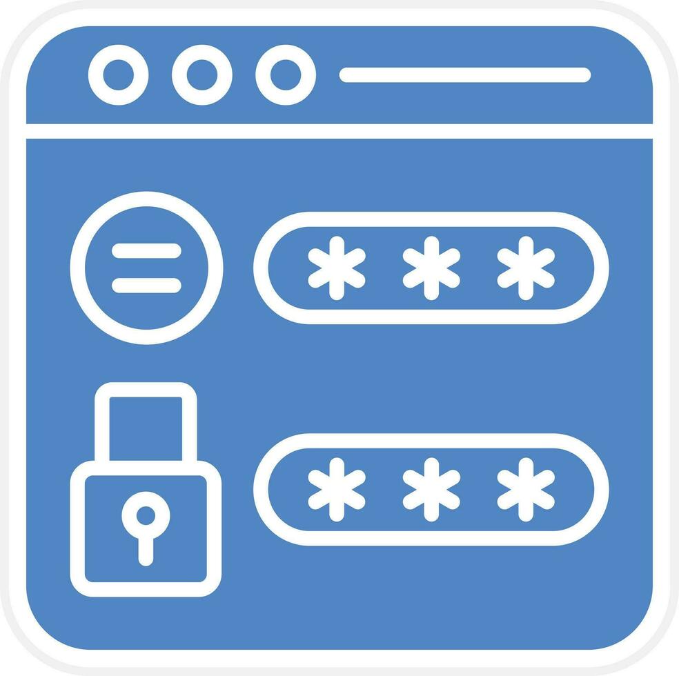 Website Password Vector Icon