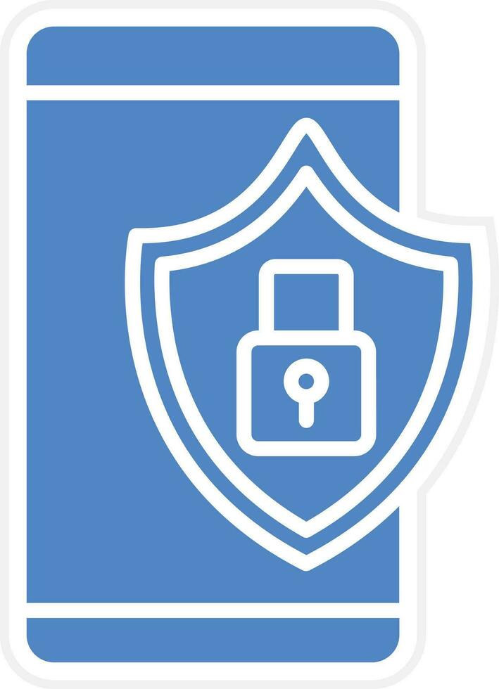 Mobile Security Vector Icon