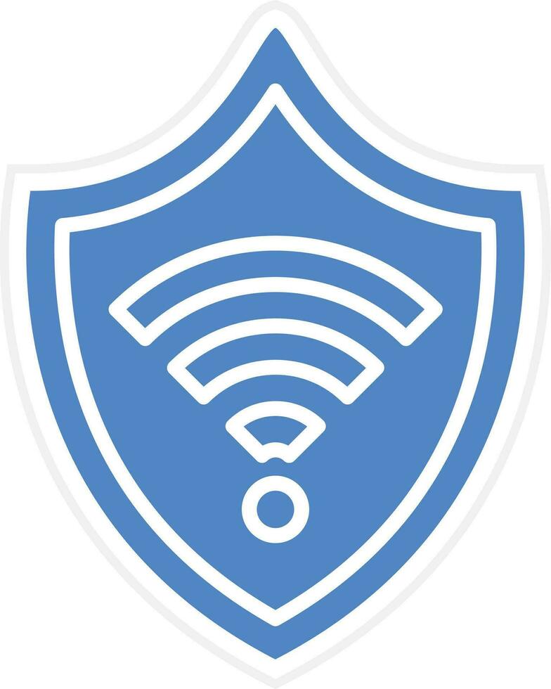 Wifi seguridad vector icono