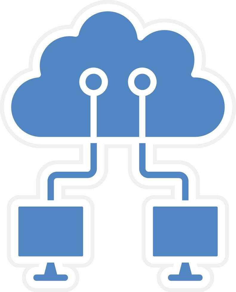 Cloud Networking Vector Icon