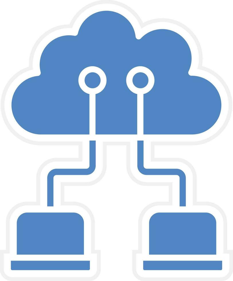 Cloud Network Vector Icon