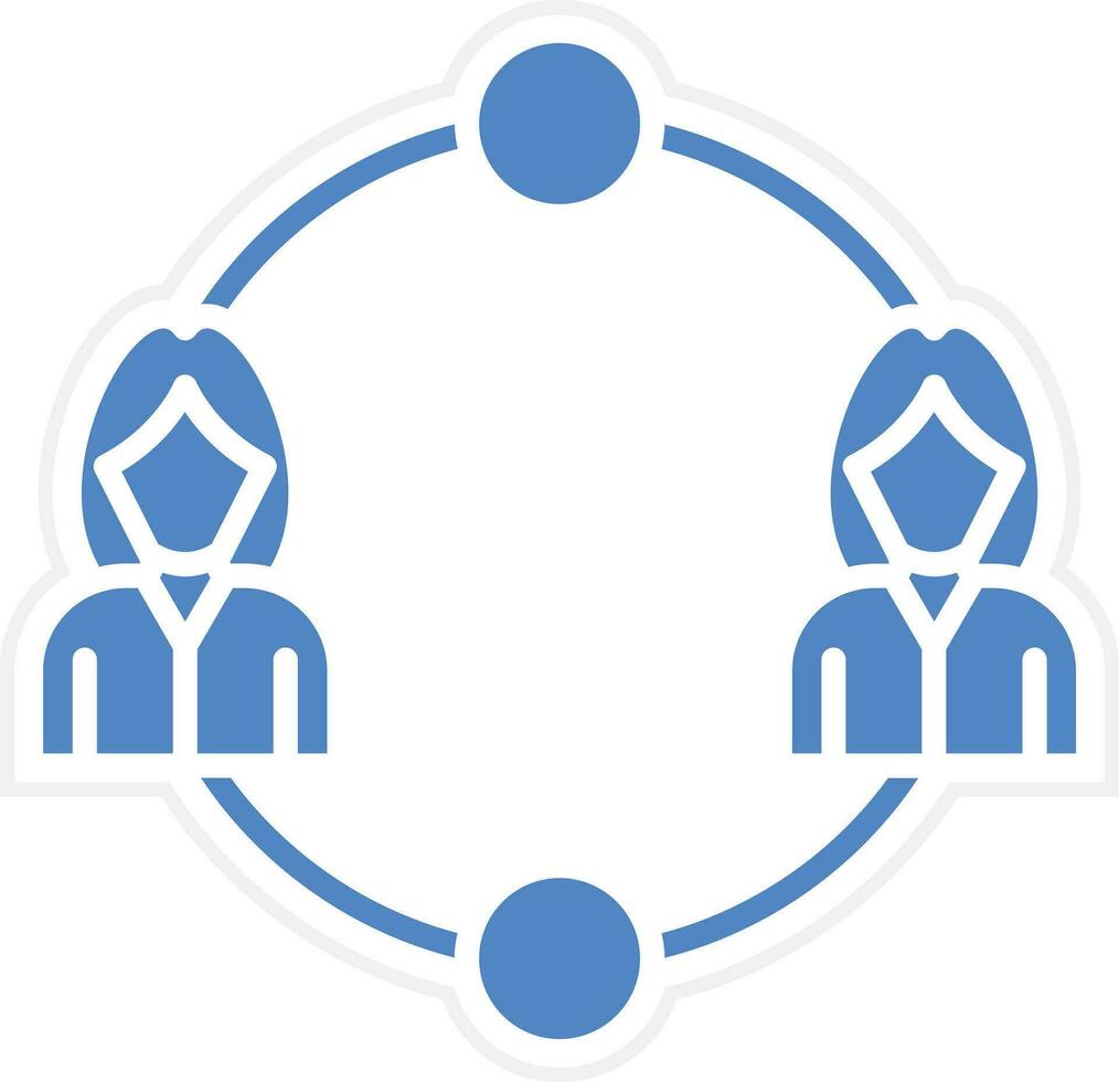 Team Network Vector Icon