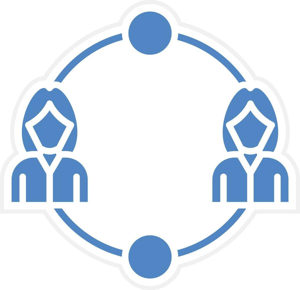 Team Network Vector Icon