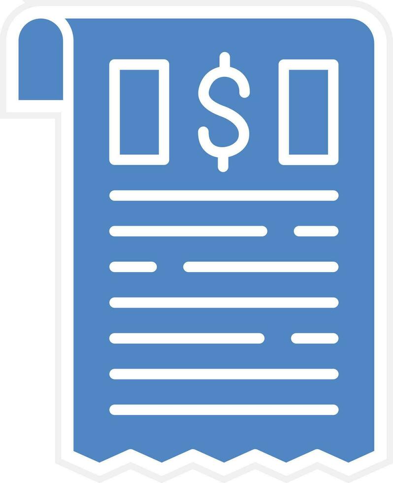 Receipt Vector Icon