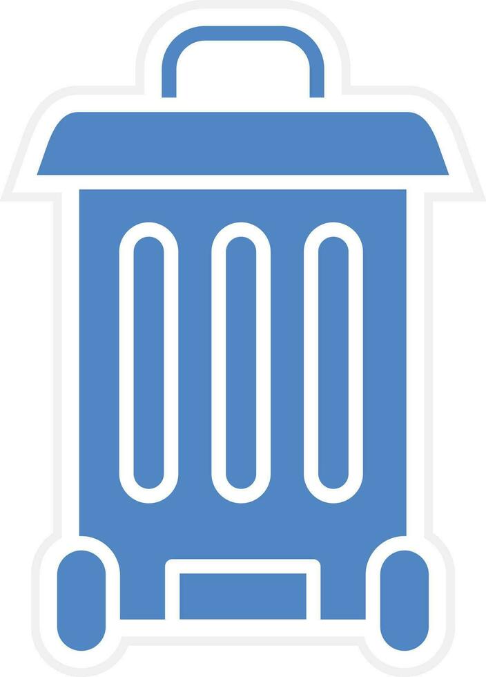 icono de vector de papelera de reciclaje