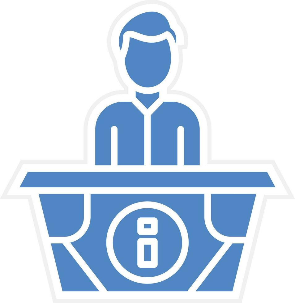 Information Desk Vector Icon