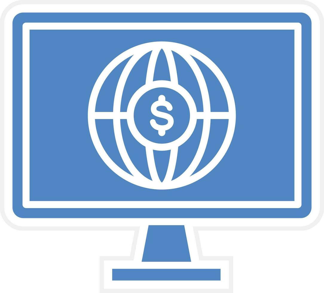 Online Business Vector Icon