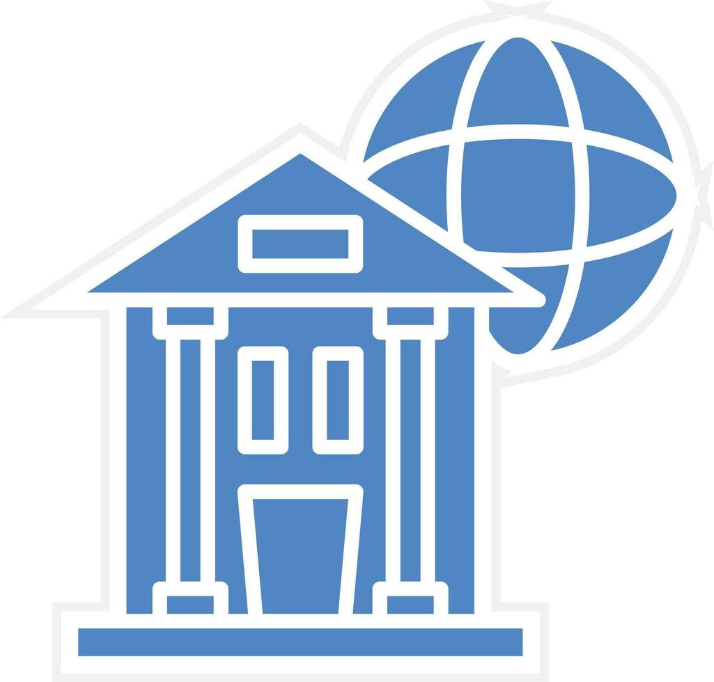 global banco vector icono