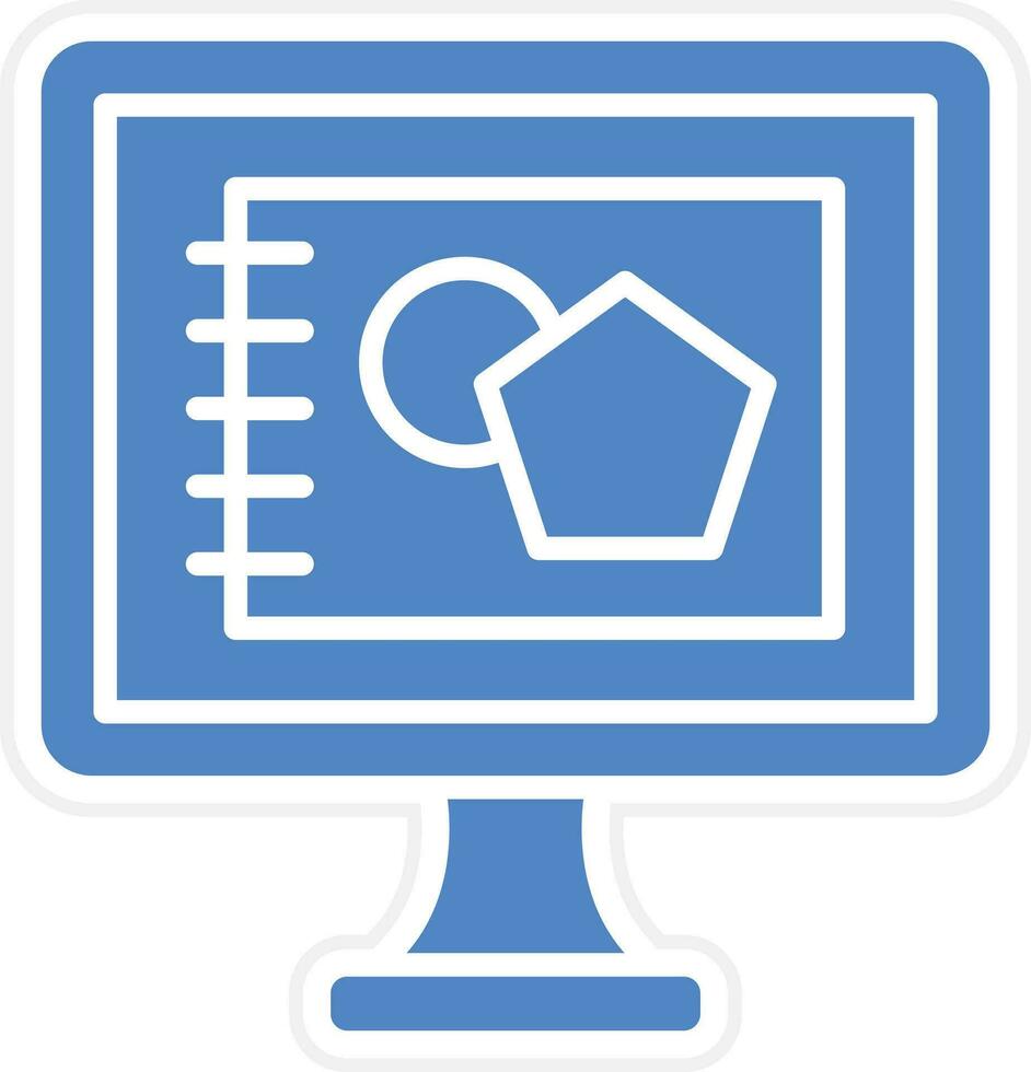 Digital Sketch Vector Icon