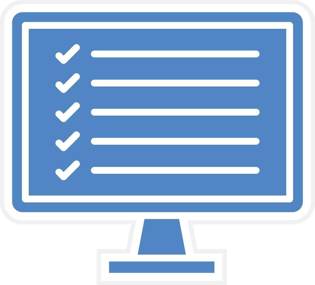 Online Survey Vector Icon