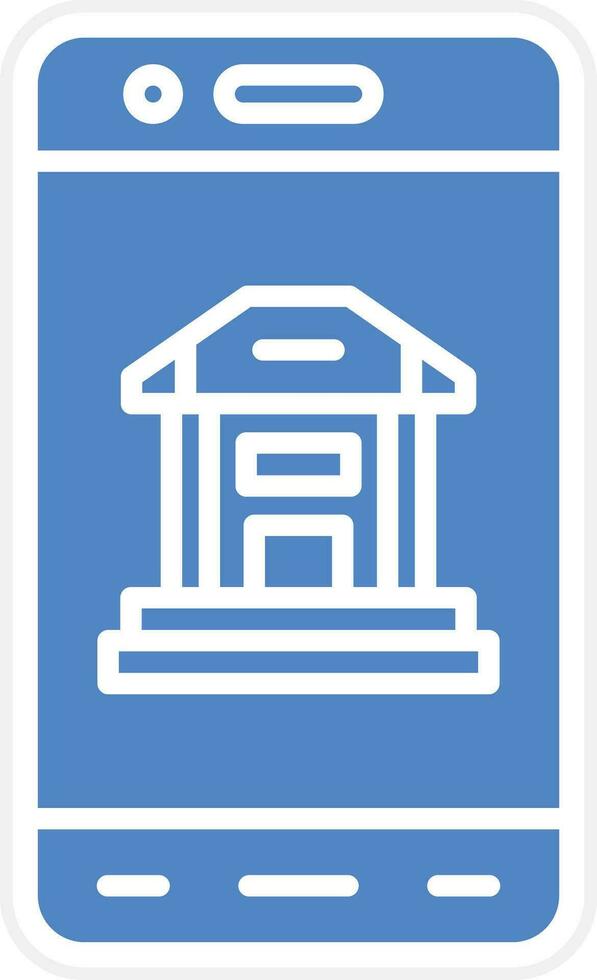 Mobile Banking Vector Icon