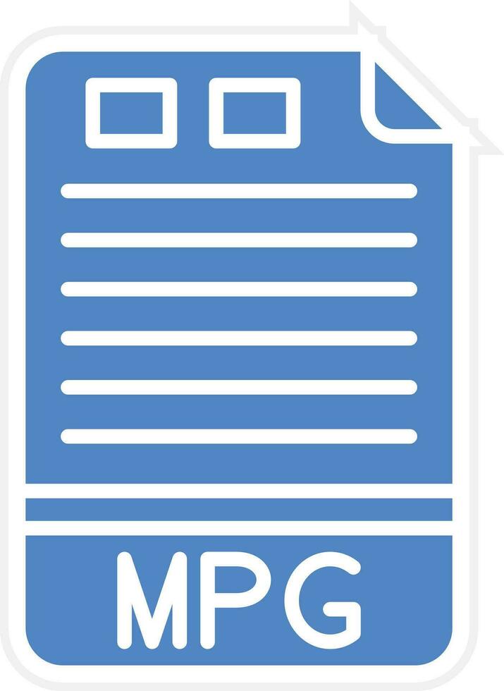 MPG Vector Icon