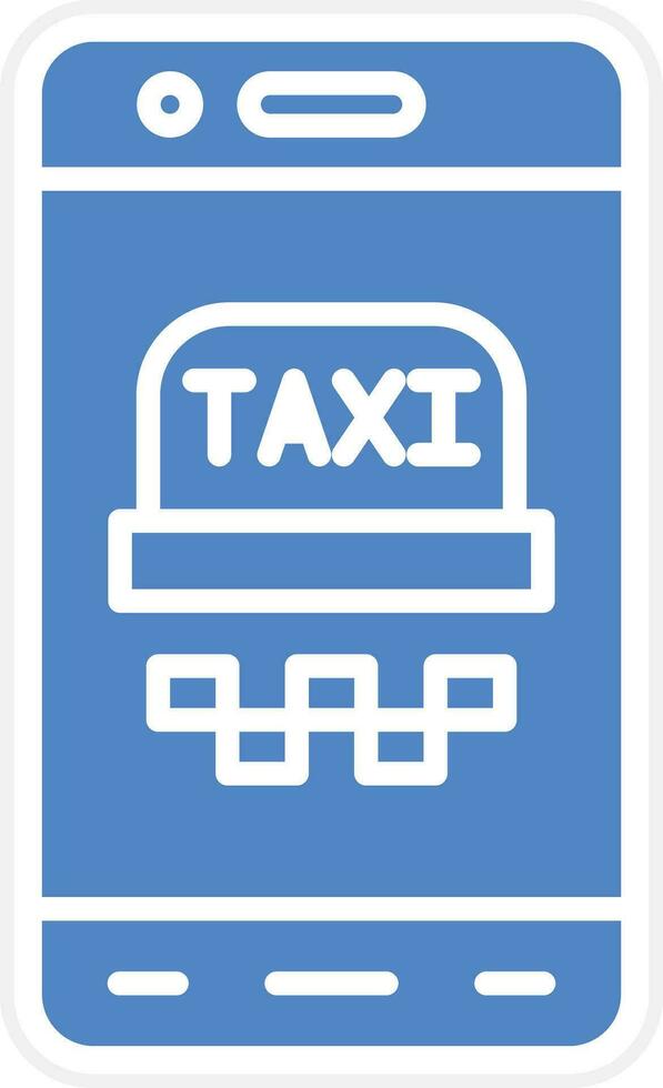 móvil Taxi vector icono