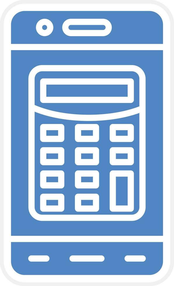 Mobile Calculator Vector Icon