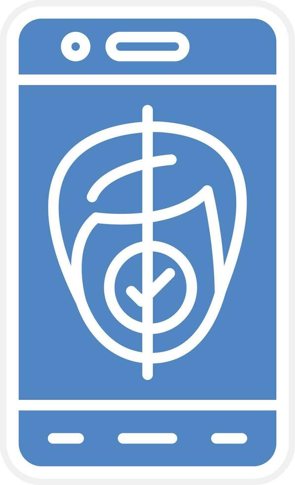 Mobile Face Scan Vector Icon