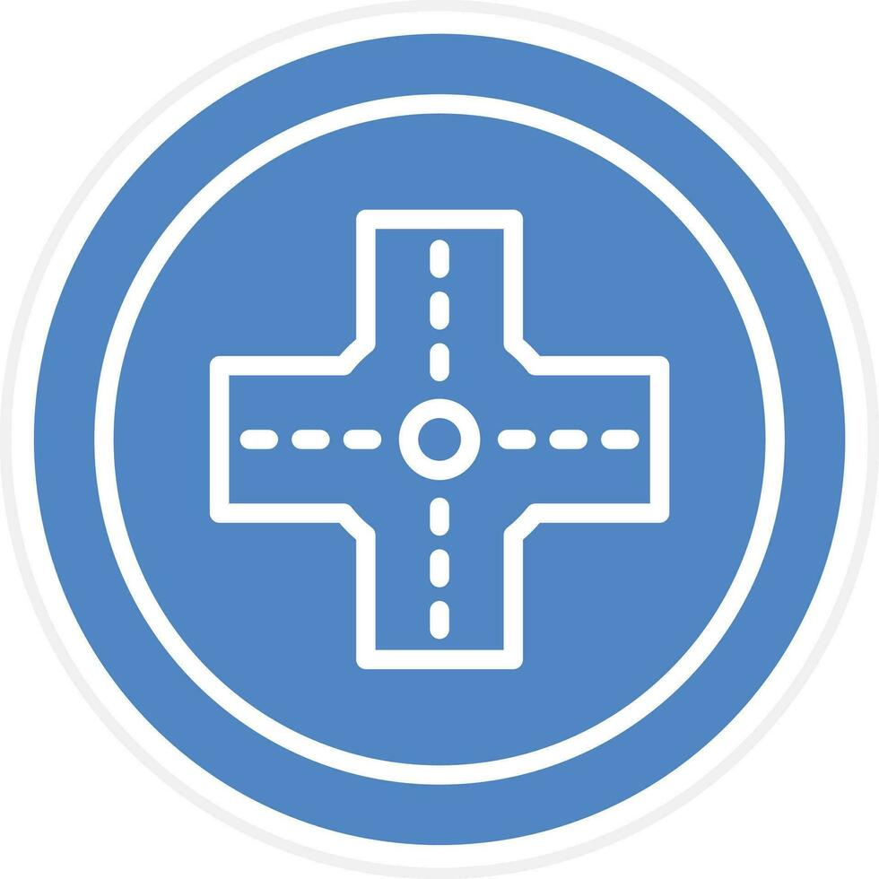Intersection Vector Icon
