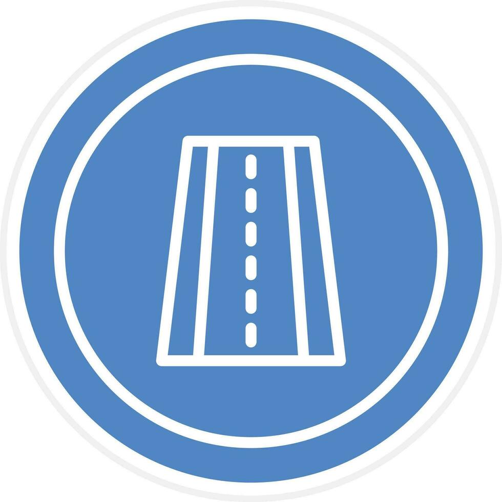 carril vector icono