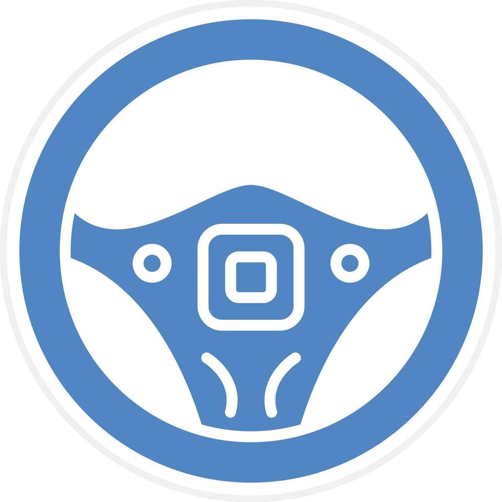 Steering Wheel Vector Icon