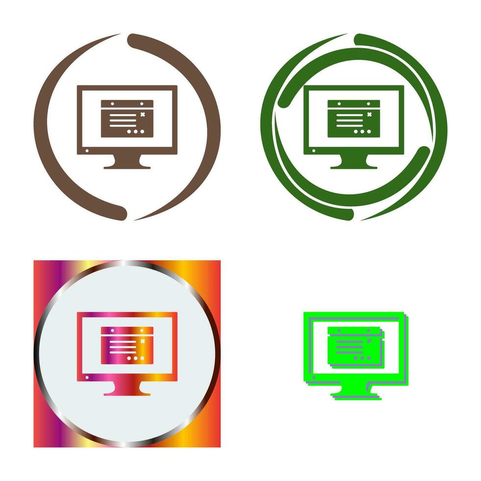 Unique Internet Ads Vector Icon