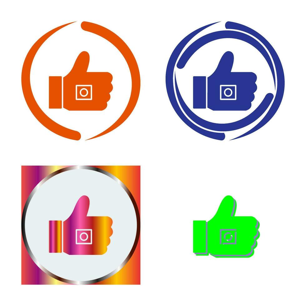 Unique Like Marketing Vector Icon