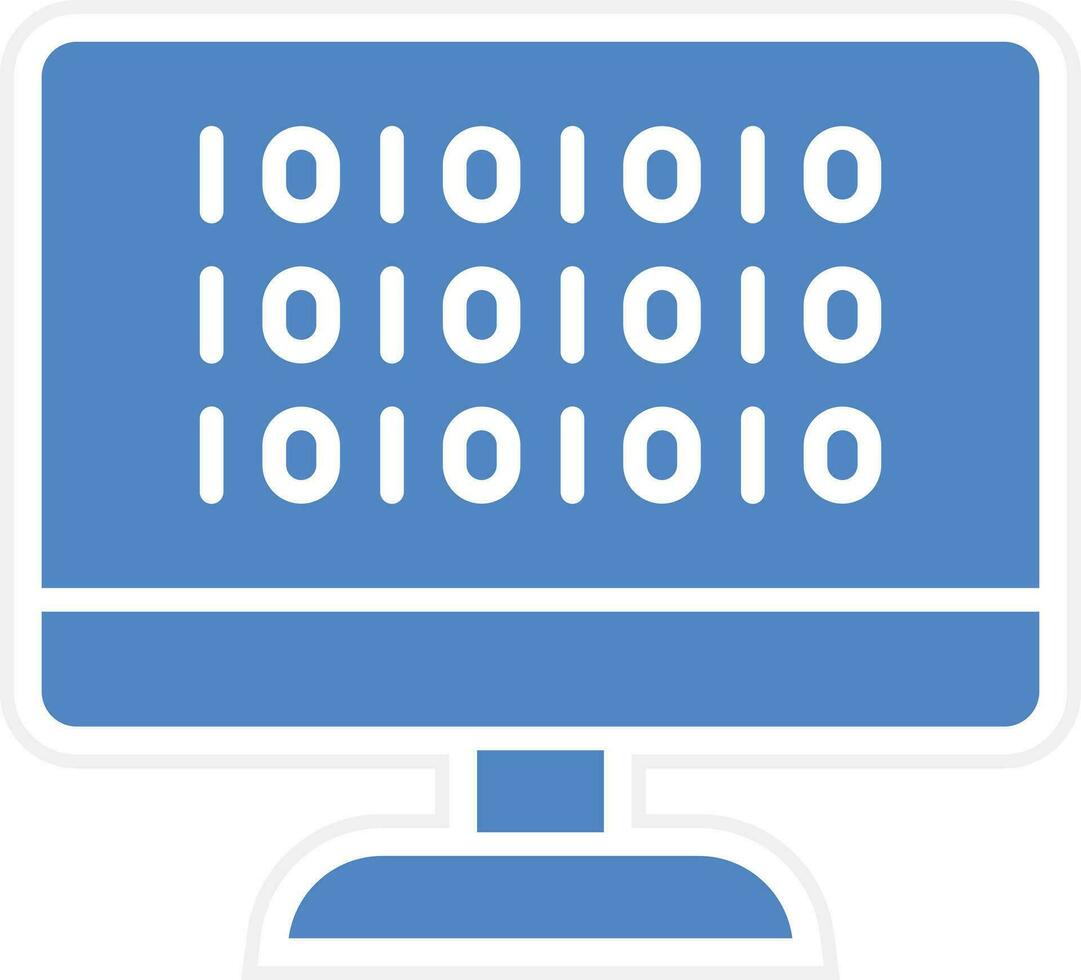 Binary Code Vector Icon